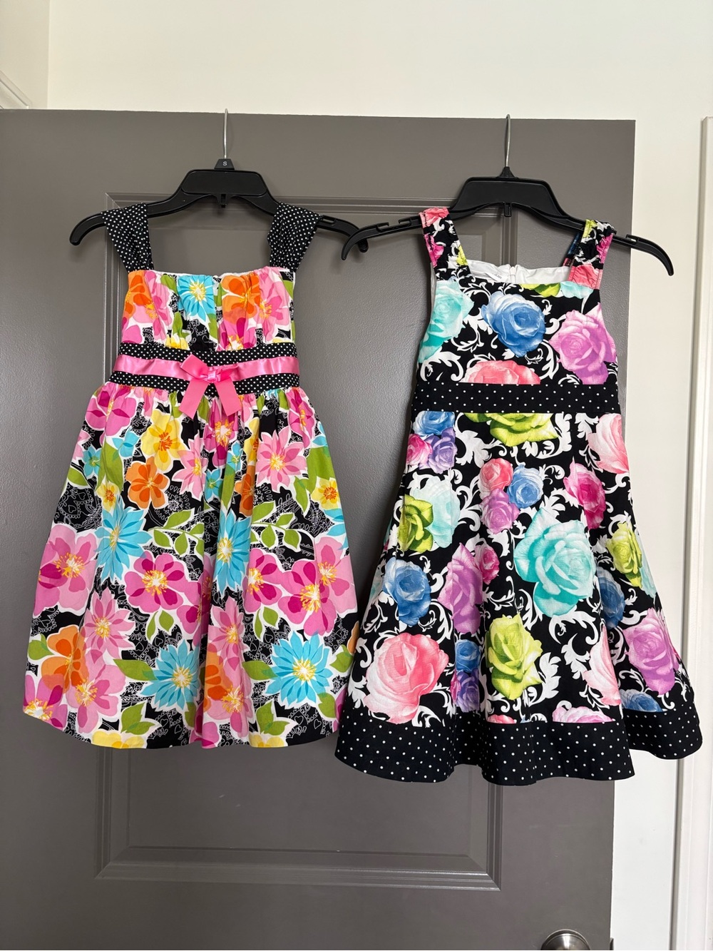 BUNDLE OF 2:Bonnie Jean Girls' Floral pink dress,Jessica Ann dress, used, size 6
